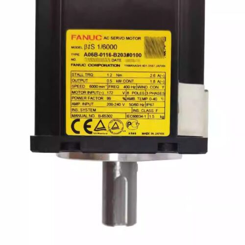 1PC New In Box FANUC Servo Motor A06B-0116-B203#0100 Expedited Ship
