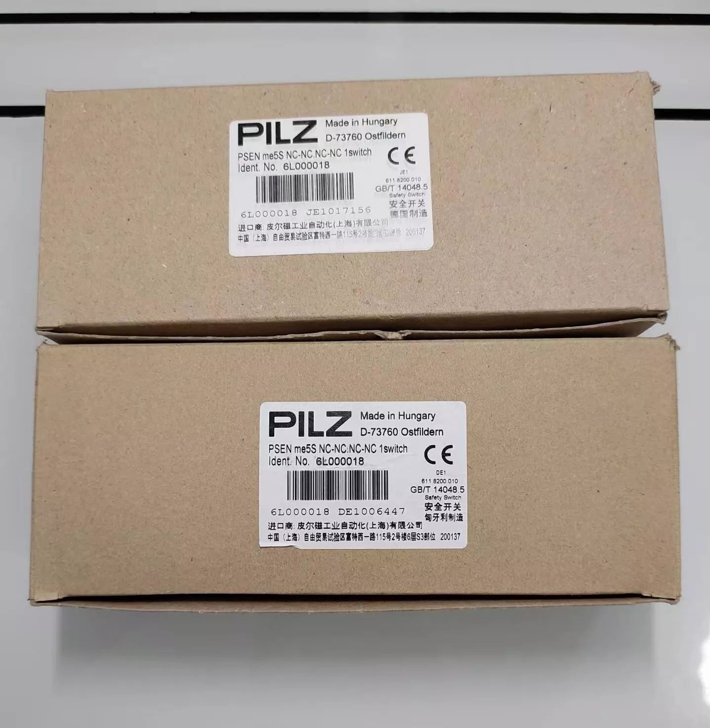 New Pilz 6L000018 Psen Me5s Nc-Nc.Nc-Nc 1Switch by DHL or FedEx #V9t5 Ch Business