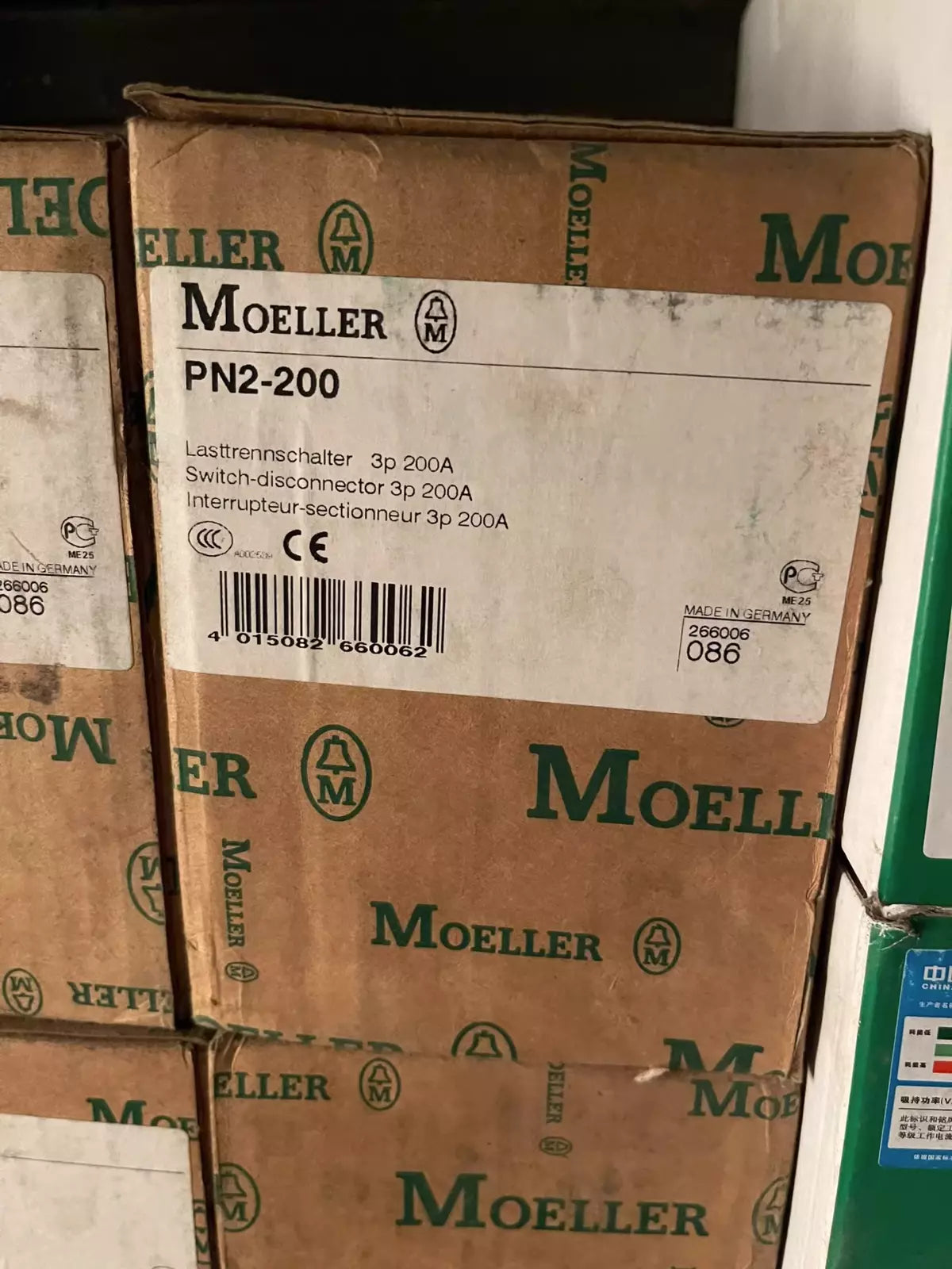 1 Pc New Moeller Pn2-200 Circuit Breaker by DHL or FedEx #B6539 Cl Brand New Original Distributor Direct B2c Market