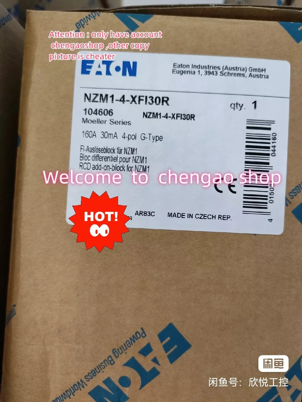 1 Pc New Nzm1-4-Xfi30r Circuit Breaker by DHL or Fedex#B839h Cl