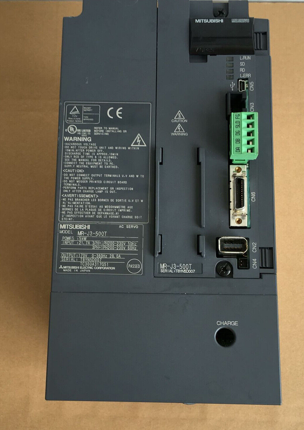 New Mitsubishi MR-J3-500T Servo Drive MRJ3500T Expedited Shipping
