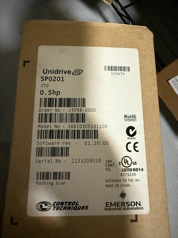 New Emerson Control Techniques SP0201 Expedited Shipping