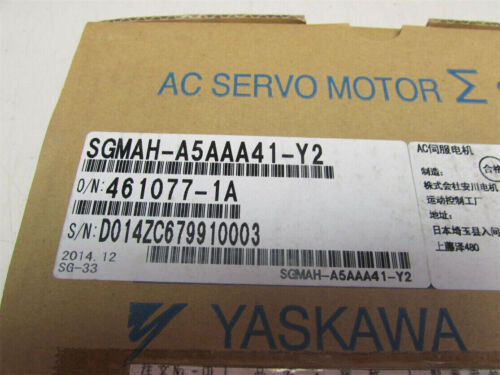 1PC Neue Yaskawa SGMAH-A5AAA41-Y2 Servo Motor SGMAHA5AAA41Y2 Über Fedex/DHL