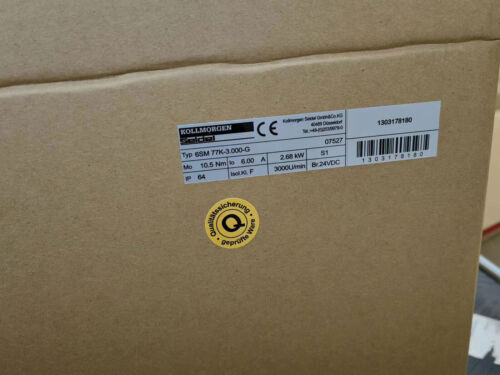 Kollmorgen 6SM 71-M 3000 Servo Motor 15.6A 5.1kW New In Box VIA DHL