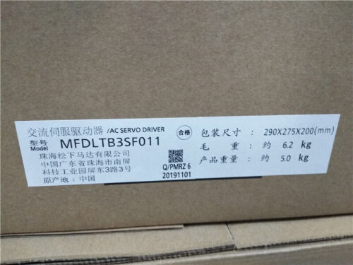 100% New In Box MFDLTB3SF011 AC Servo Driver Via DHL 1 Year Warranty