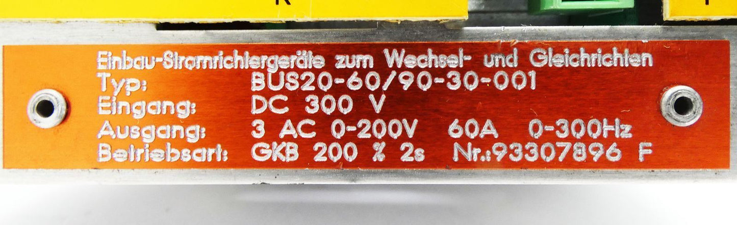 New Baumuller BUS20-60/90-30-001 Servo Drive