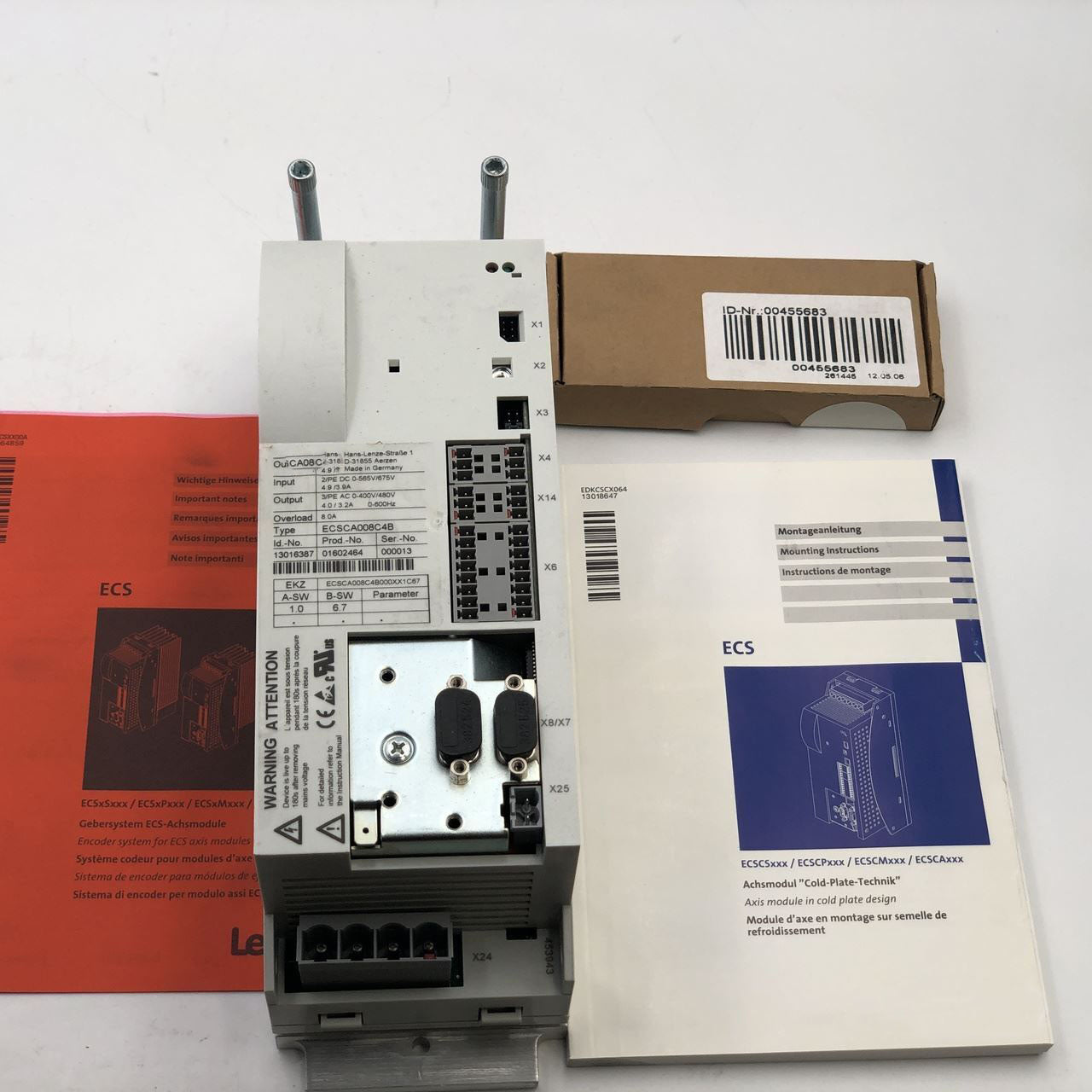 New LENZE ECSCA008C4B Inverter