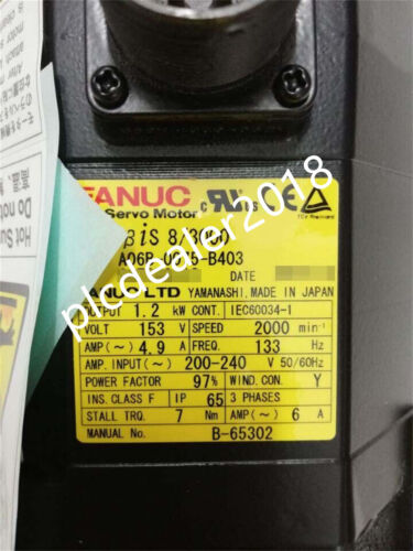 1PC New In Box FANUC A06B-0075-B403 Servo Motor A06B0075B403 Via DHL