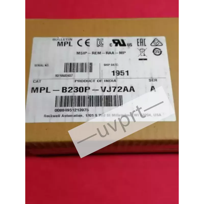 New Ab Mpl-B230p-Vj72aa Servo Motor Mplb230pvj72aa DHL  Supplier Providers