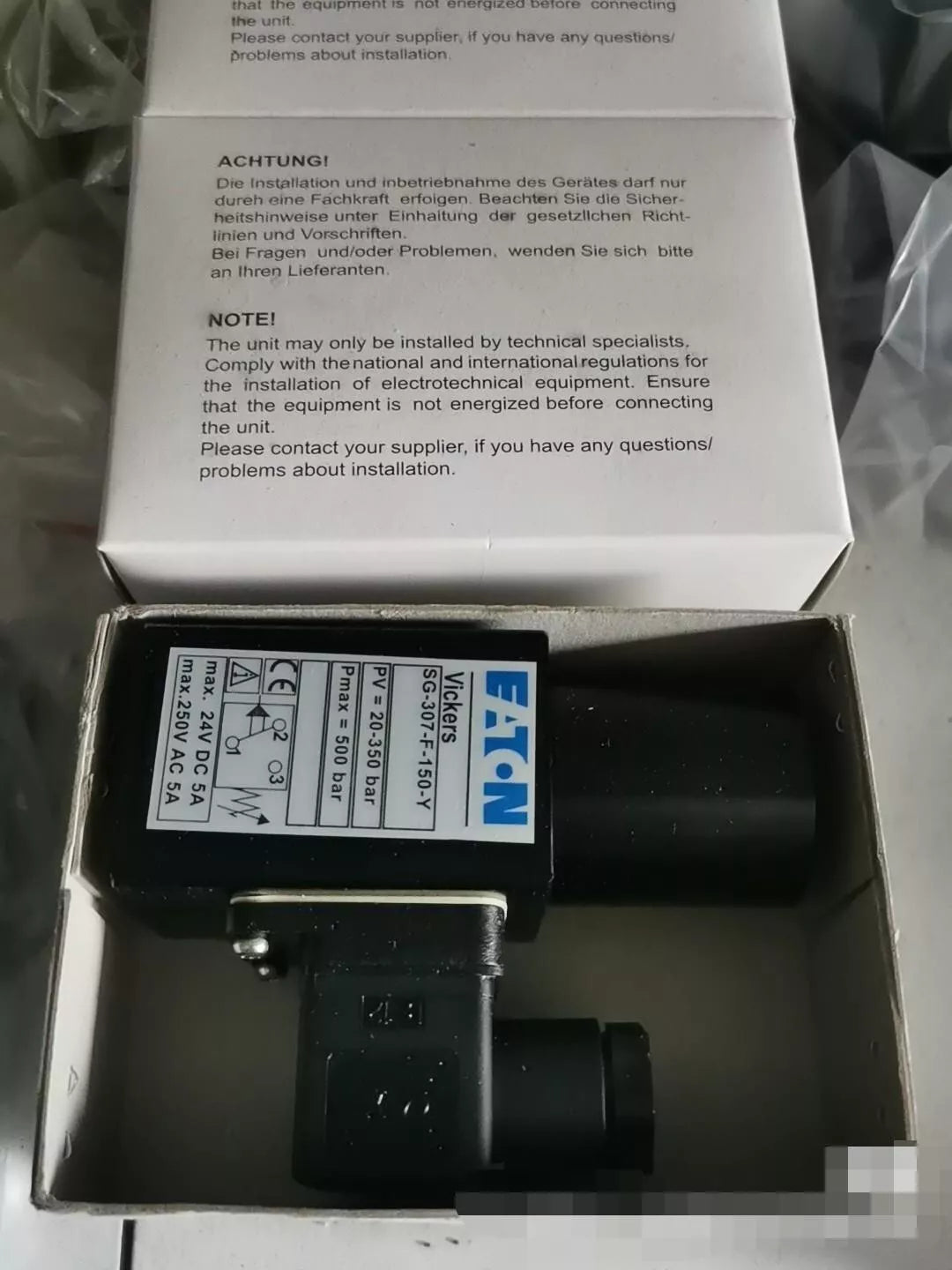 New Sg-307-F-150-Y Solenoid Valve Pressure Relay by DHL or FedEx #V7kd Ch  Supplier