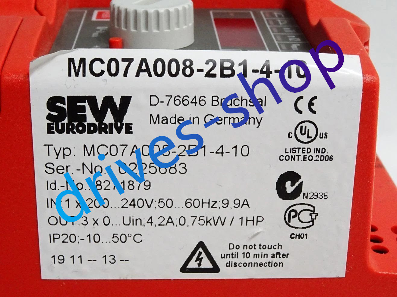 100% New SEW MC07A005-2B1-4-00 Servo Drive In Box DHL Expedited Shipping