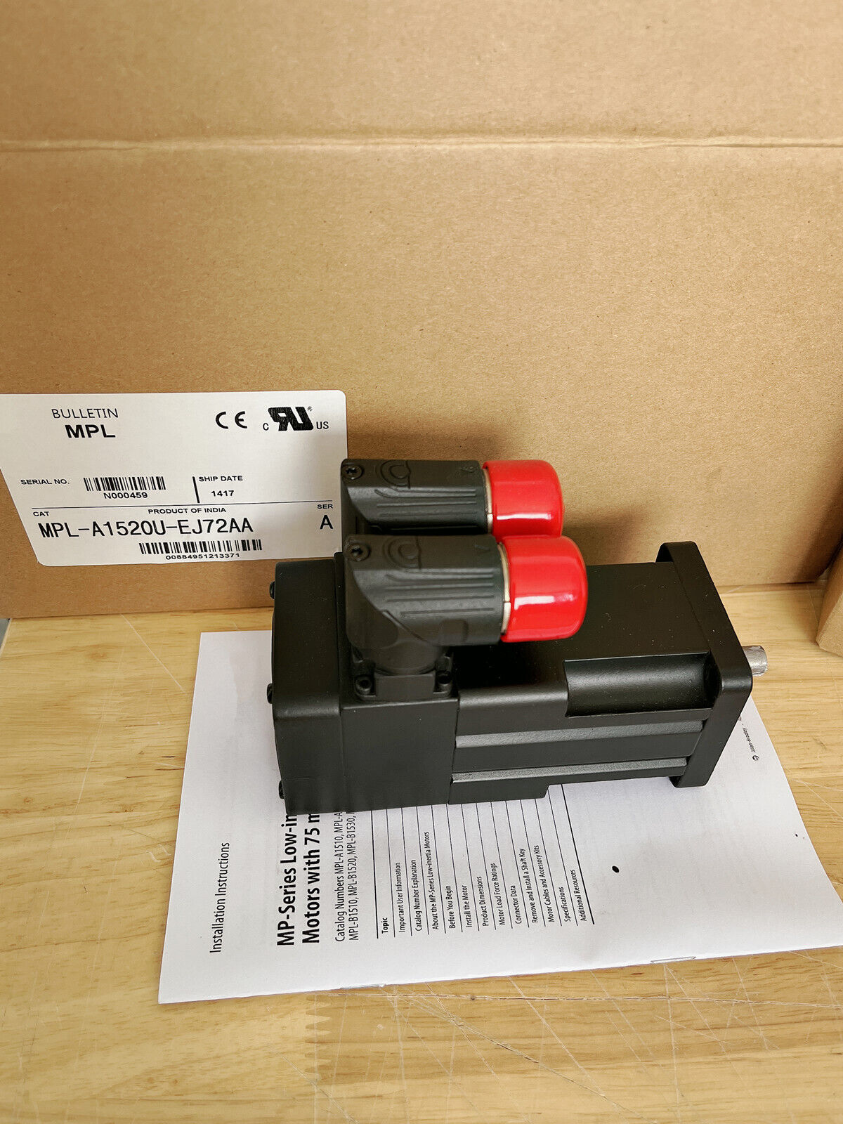 1PC New In Box MPL-A1520U-EJ72AA Servo Motor DHL Expedited Shipping One Year Warranty