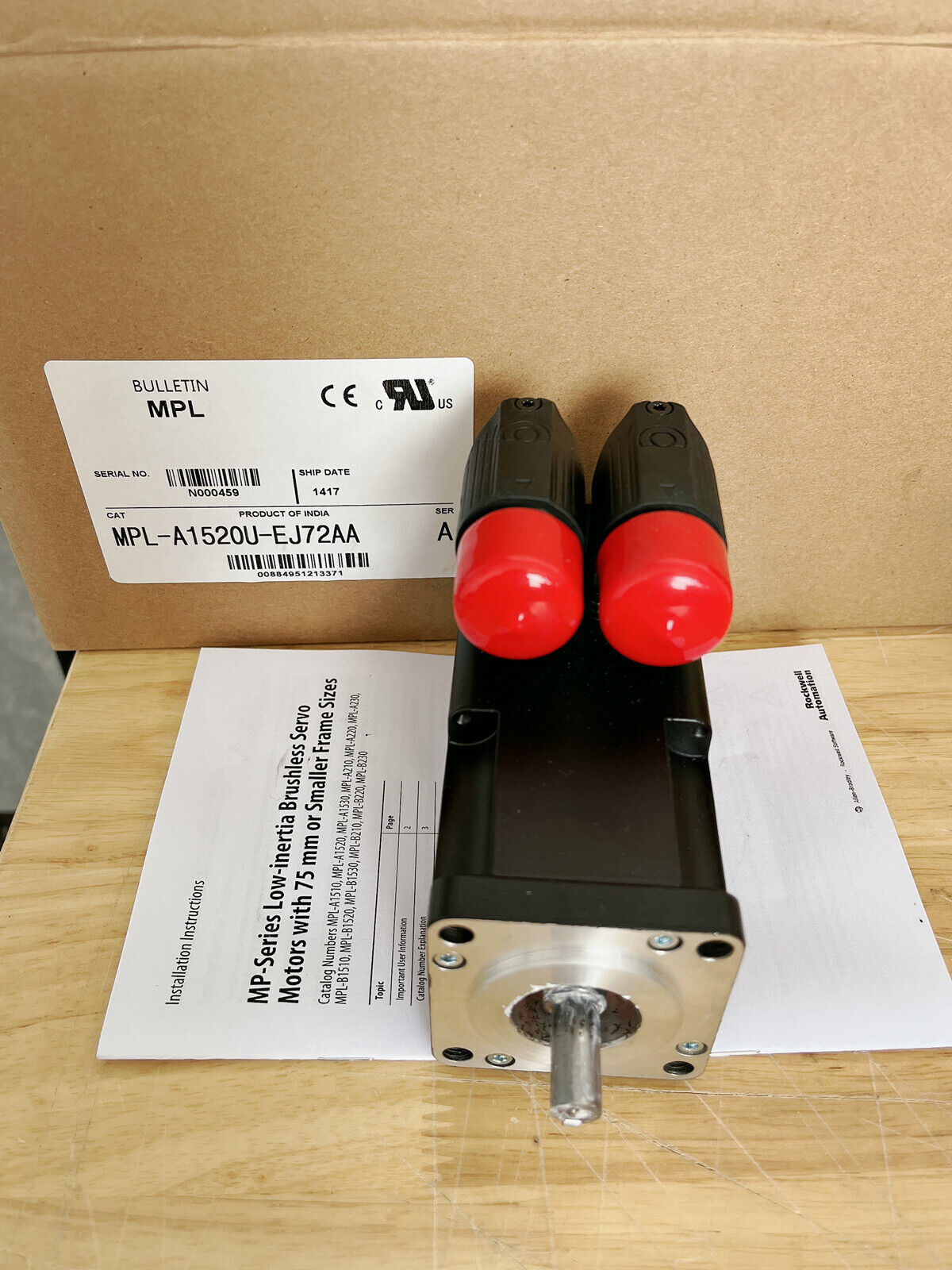 1PC New In Box MPL-A1520U-EJ72AA Servo Motor DHL Expedited Shipping One Year Warranty