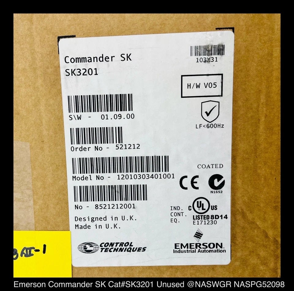 New Emerson Control Techniques SK3201 Servo Drive