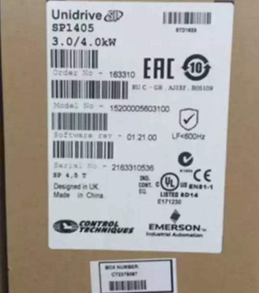 New Emerson Control Techniques SP1405 Expedited Shipping
