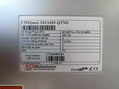 ACS MOTION CONTROL CONTROLLER UDMpm2-320A005-QTM1 In stock！