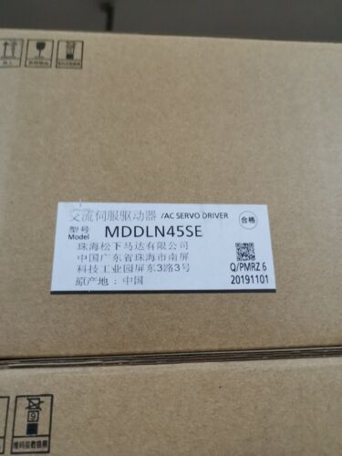 100% New In Box MDDLN45SE Panasonic AC Servo Driver Via Fedex One Year Warranty