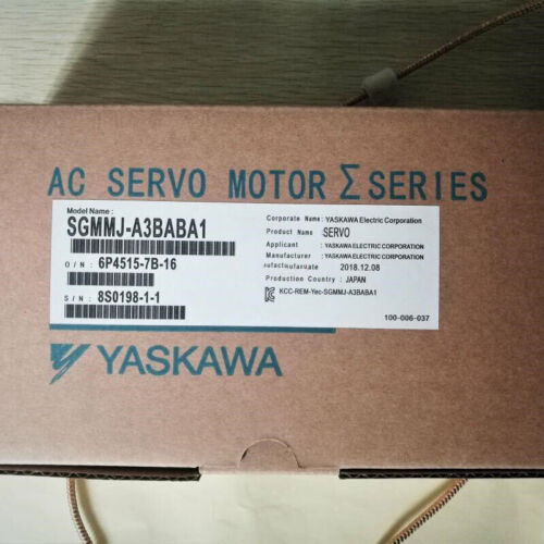 1 STÜCK Neuer Yaskawa SGMMJ-A3BABA1 Servomotor SGMMJA3BABA1 Über Fedex/DHL