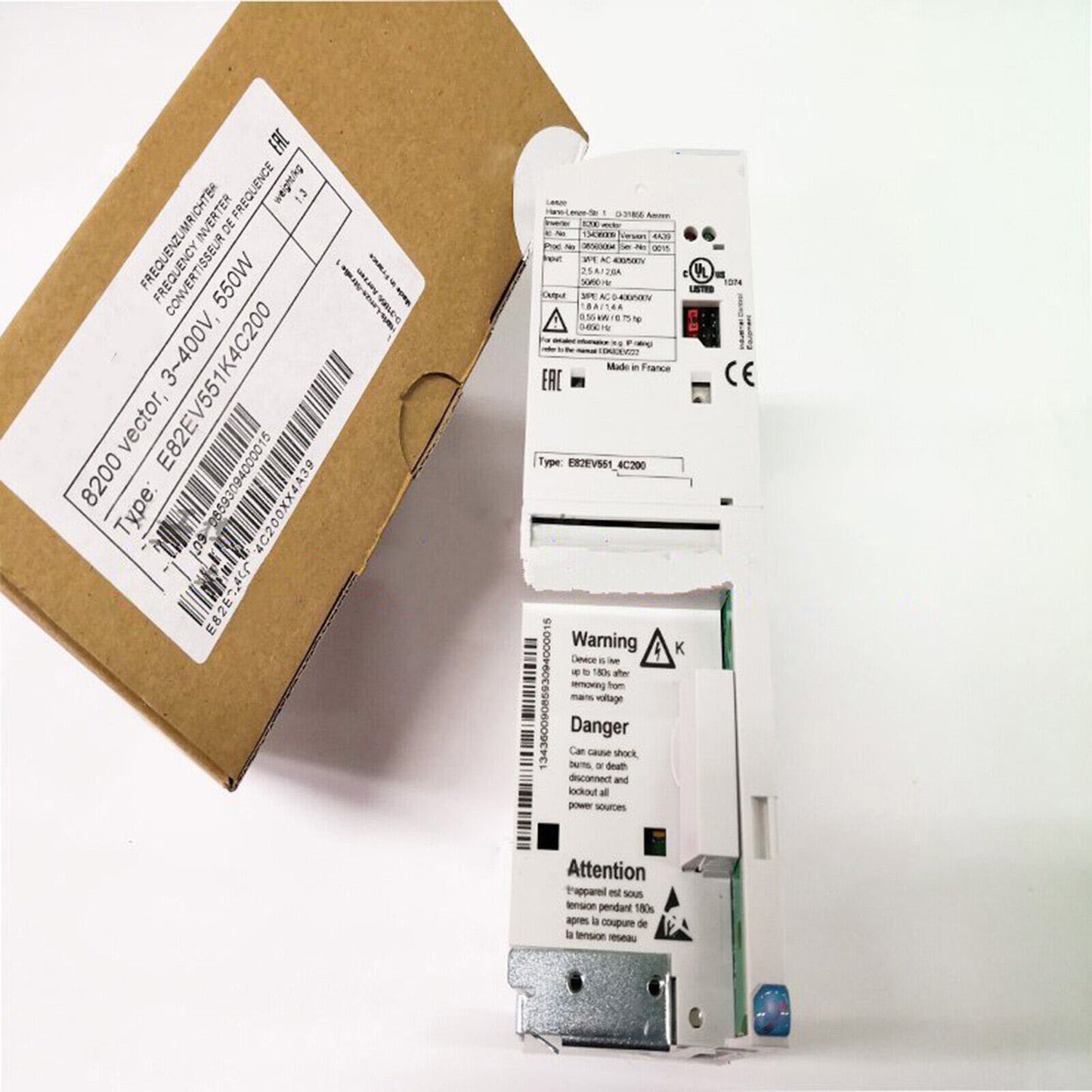 New LENZE E82EV551_4C Inverter