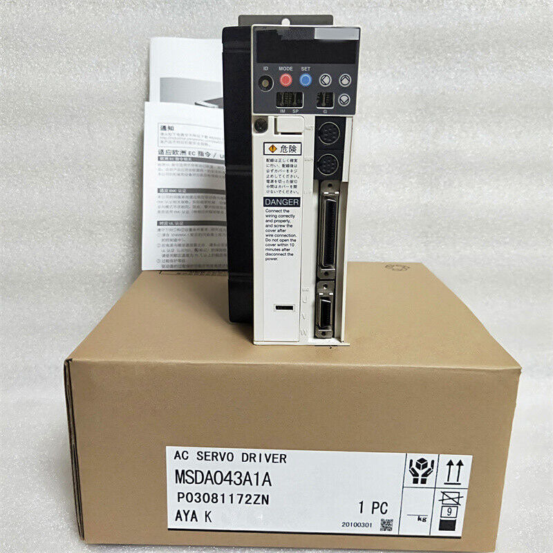 1PC Panasonic MSDA043A1A AC Servoverstärker MINAS A-SERIE 400 WATT 3 PHASEN 200V Versorgung MSDA043A1A Neue In-Box Schnellverschiffung mit einem Jahr Garantie